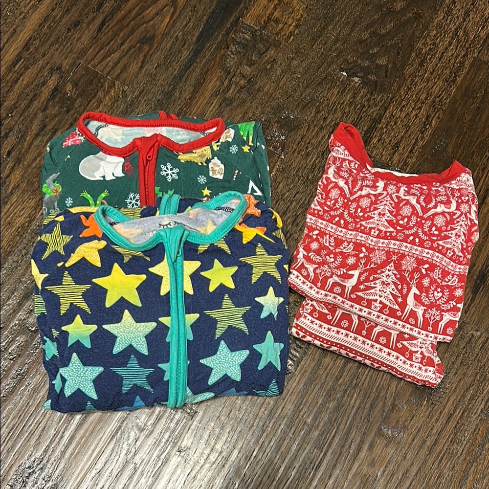 Little Sleepies 2T Bundle with 2 Zippys and 1 Two Piece LS Set